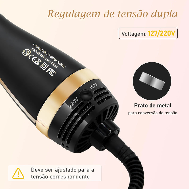 127/220V Secador de Cabelo Elétrico Escova Alisadora Secador de Cabelo Profissional